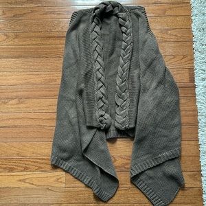 Brown sweater vest